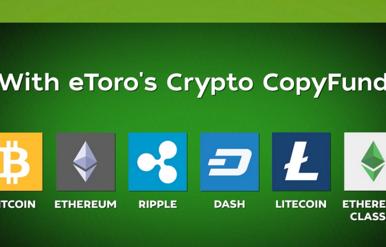 Crypto copy. ETORO. ETORO logo cryptocurrency Exchanges.